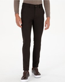 Resim Pierre Cardin Erkek Kahverengi Pantolon Kanvas-chino 50299528-vr029 Kahverengi 