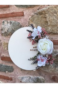 Resim Bontex Beyaz Gül Ve Cipsolu Gelin Tefi – Kına Eğlence Aksesuarı 