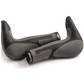 Resim 205 Ergonomik Lockon Grips, Çubuk Uçlu, Siyah/gri 
