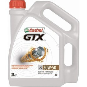 Resim Castrol GTX 20W-50 Sentetik Motor Yağı 3 L 