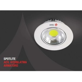 Resim Arsel Spotlite SP-301M-5 Acil Aydınlatma Armatürü Sürekli ve Kesintide 60 Dak. Yanan 5W LED 