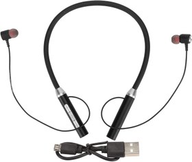Resim Boyun askılı kulaklık, kablosuz, Bluetooth 5.2, IPX5, su geçirmez, stereo, ergonomik, geliştirilmiş bas, boyun askısı, manyetik kulaklık, boyun askılı kulaklık, kablosuz koşu için (siyah) 