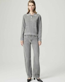 Resim Nocturne Kadın Düğme Aksesuarlı Triko N26kd50153 Gri 