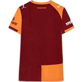 Resim Galatasaray Puma 2025/2026 Kadın İç Saha Parçalı Forma 77981501 Sarı - Kırmızı 