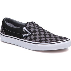 Resim Vans Classic Slip-On Gri Siyah Erkek Sneaker Ayakkabı 