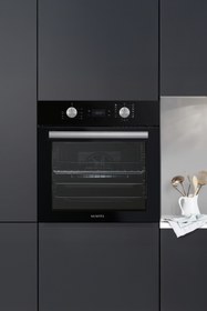 Resim Kumtel Digital Plus Siyah Ankastre Fırın 15 Prog. B66-SF3(DDT) 