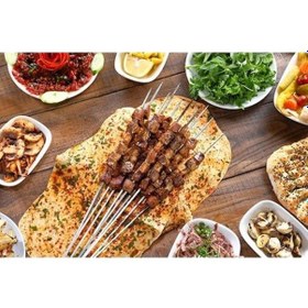 Resim 10'lu Şiş Ciğer Kebap Şişi Kuşbaşı Şişi 