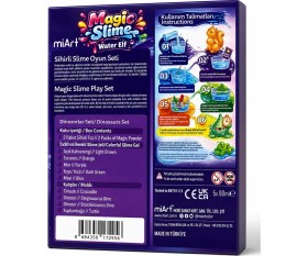 Resim Toyfest Magic Slime Water Elf 5 Renk Sihirli Slime Oyun Seti Dinozor Kalıplı Çocuk Oyuncağı 