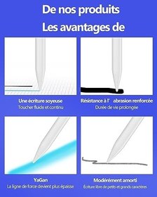 Resim Apple Pencil için yedek uç (4 adet) iPad Generation için giriş kalemi 1. nesil kurşun kalem kalem uçları için yedek aksesuar adaptörü 