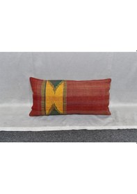 Resim Zehra Abla Halı Yeni El Dokuma Dekoratif Lumbar Kilim Kırlent Yastık Kılıfı 6620 Çok Renkli 