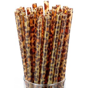 Resim 10 adet Renkli Karikatür Desenli Yeniden Kullanılabilir PP Plastik Pipetler, 22.86cm/25.91cm - Partiler & Restoranlar için Yüksek Kaliteli İçme Pipetleri 