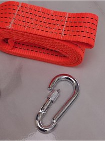 Resim SS Oto OTO Çekme Halatı 3 Ton 10 M Kumaş 10 MM METAL VİDALI ÇENGELLİ KARABİNALI+Telefon tutucu Hediyeli 