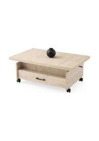 Resim Akıllı Sihirli Laptop Sehpa Yemek Masası Sehpa 2 Çekmeceli Mermer Desen Sidon Sidon 