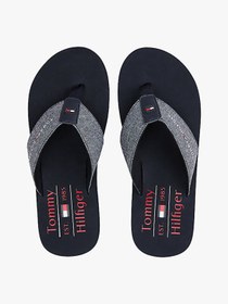 Resim Tommy Hilfiger erkek chambray plaj terliği 