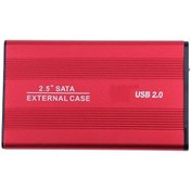 Resim 4299 Usb 2.0 Sata Harici 2.5 Hdd Harddisk Kutusu Kırmızı 