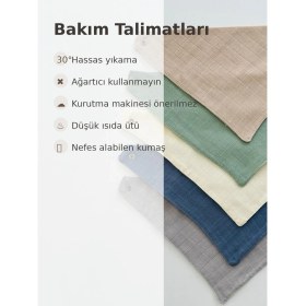 Resim Ftbabycollection 5 Adet %100 Pamuklu Çift Katlı Çıtçıtlı Müslin Bebek Önlük Fular Salya Önlüğü 