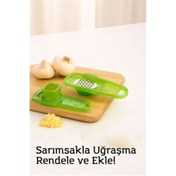 Resim ModaCar Hazneli Sarımsak Rendeleyici – 14 x 4,5 cm | Pratik ve Hijyenik Mutfak Yardımcısı 