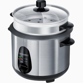 Resim Paslanmaz Çelik Pirinç ve Buharlı Pişirici 1L Kapasiteli Siyah/Gri - Gri 