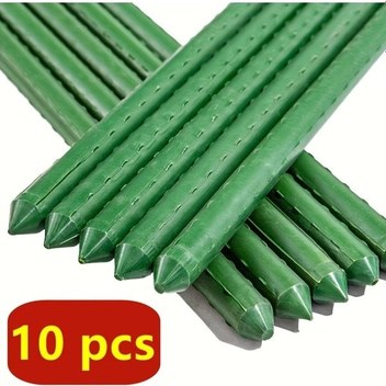 Cloud011 Yeşil 3 Ayaklı 10 Adet Pvc Çilek Desteği - Bahçe Bitki Kafesleri