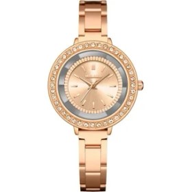 Resim Hanyang Pembe Altın Yeni Kadın Küçük Deri Saatler Bayanlar Casual Kuvars Bilezik Izle Kadınlar Için Metal Örgü Elbise Bilek Saatler Relogio Feminino (Yurt Dışından) 