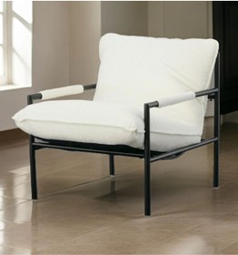 Resim SLLER Portatif Metal Berjer Koltuk | Elyaf Dolgulu Minder | Statik Boyalı | 120 KG Taşıma Kapasiteli 