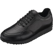 Resim Costo Shoes YC2023 Siyah Deri Erkek Spor Ayakkabı Rahat Hafif Taban Geniş Kalıp 