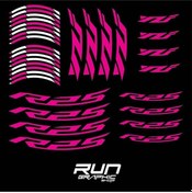 Resim Yamaha Yzf R25 Pembe Jant Şeridi Sticker Çok Renkli 