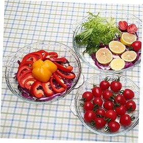 Resim Ciieeo 1 Adet Yüksek Dayanıklı Fırın Tepsisi Emaye Kavurma Teneke Servis Tabağı Hizmet Pirinç Pişirme Yemek Takımı Pasta Tabağı Fırın Için Güveç Yemekleri Havalı Cam Beyaz 