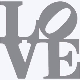Resim Dijitonline Love Sticker - Ev Sticker - Duvar Sticker - 15x15cm 