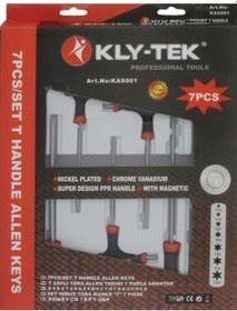 Resim Klytek Kas001 7 Parça T Saplı Torx Allen Takımı 