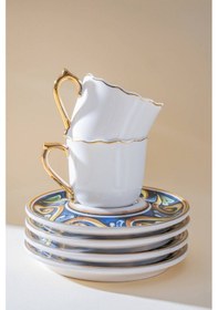 Resim Acar Alviera 6 Kişilik Kahve Fincan Takımı - 90 Ml Renkli 