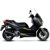 Resim Yamaha Xmax Neon Sarı Yoshimura Sticker Etiket Modeli 