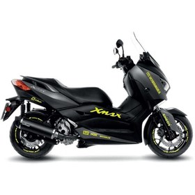 Resim Yamaha Xmax Neon Sarı Yoshimura Sticker Etiket Modeli 