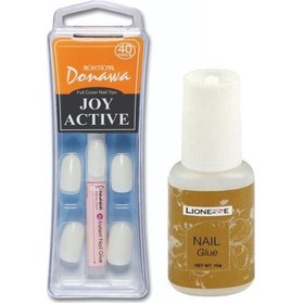 Resim Lionesse Takma Tırnak 32+Tırnak Yapıştırıcı 