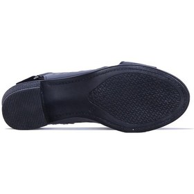 Resim Ayakcenter Fl1 Siyah 5cm Kadın Topuklu Sandalet Siyah 