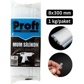 Resim Proft Mum Silikon Şeffaf İnce 8x300 Mm 1 Kglık Paket 