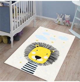 Resim Aslanlı Çocuk Odası Halısı 