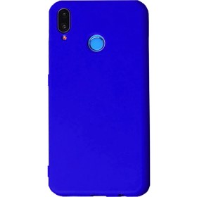 Resim Microcase Huawei Y9 2019 Premium Matte Silikon Kılıf Mavi 