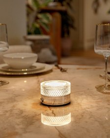 Resim Madame Coco Claire Dokunmatik Abajur Abjr000000001810x10x5 Cm-gümüş Diğer 