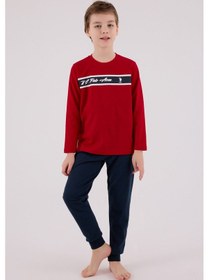 Resim U.S. Polo Assn. U.s. Polo Assn Erkek Çocuk Kırmızı Pijama Takımı 5274-48752 Kırmızı 