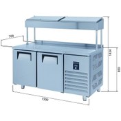 Resim Galleyz Make Up Buzdolabı - 2 Kapılı - Yüksek 150x70x85/143 Cm 