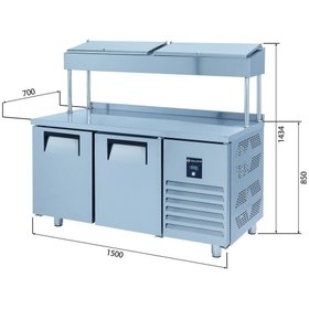 Resim Galleyz Make Up Buzdolabı - 2 Kapılı - Yüksek 150x70x85/143 Cm 