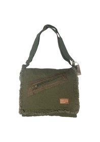 Resim Old Cotton Cargo Vintage Salaş Orta Boy Unisex Günlük Çapraz Postacı Tablet Çantası M 32 Cm X 27 Cm Haki 