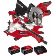 Resim Einhell TE-SM 36 210 Li Solo Akülü Kızaklı Gönye Kesme Makinesi + 2x5,2 A Akü 