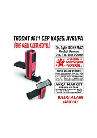 Resim Trodat 9511 Cep - Firma - Ofis - Şirket - Doktor - Avukat Kaşesi N11.24813 