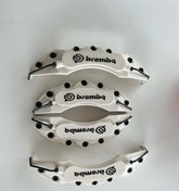 Resim Brembo Beyaz Kaliper Kapağı 4lü Yağ Hortumlu 