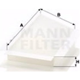 Resim Peugeot 206 Cc 1.6 Hdi 110 2000-2019 Mann Polen Filtresi 