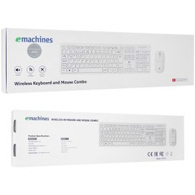 Resim ACER eMachines, EAK920, Beyaz, 2.4Ghz Kablosuz, Türkçe Q, Klavye Mouse Set 