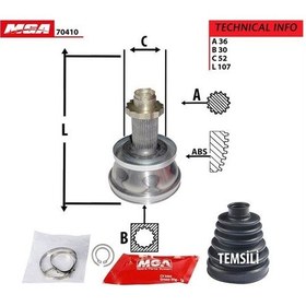 Resim Mga-70410 - Dıs Aks Kafası Vw Polo 02-18 Seat Ibıza 02-17 To 