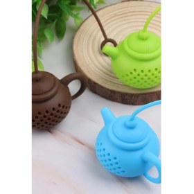 Resim Çaydanlık Şekilli Çay Demleme Süzgeci Bitki Çayı Süzgeci 